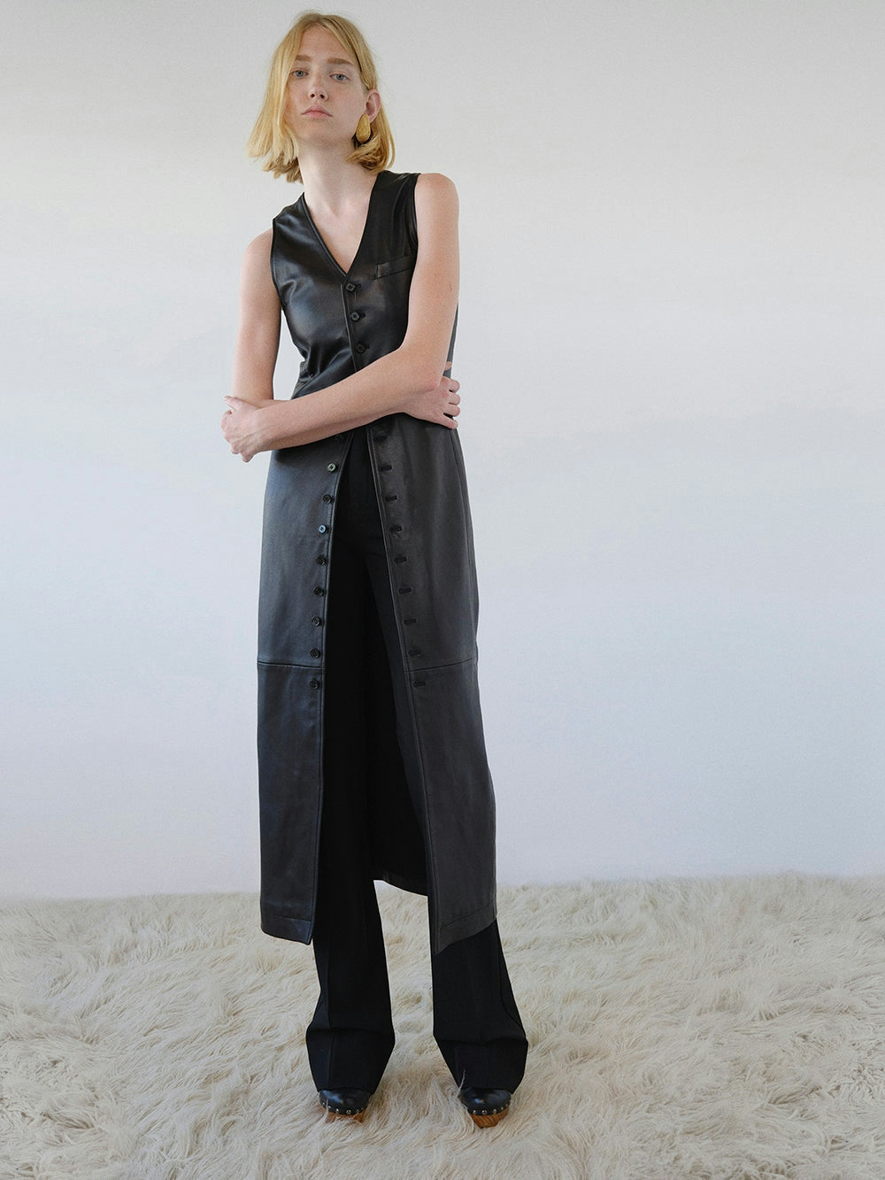 midi vest dress Leather Midi Vest Dress – Mademoiselle