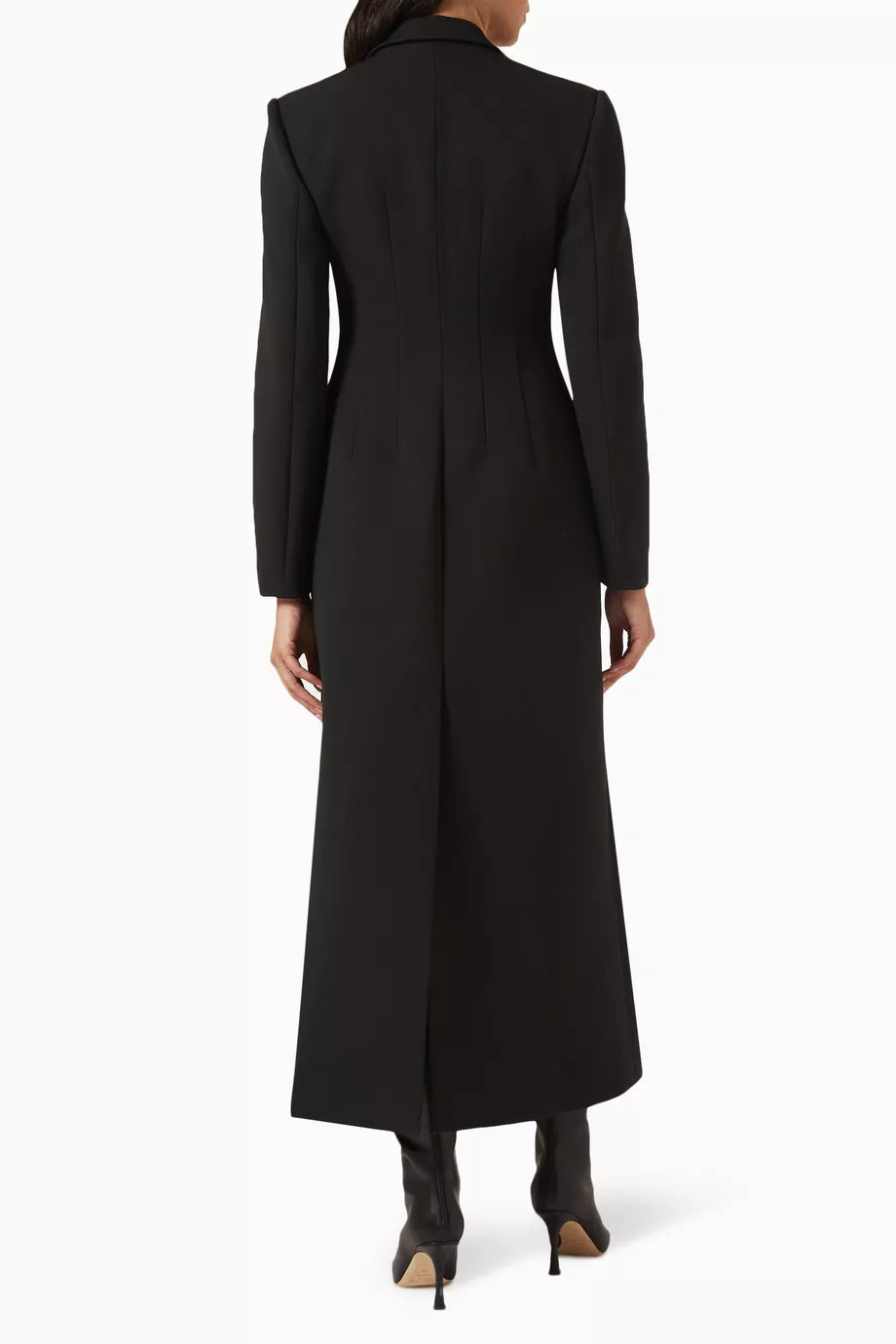 The Talgo Bar Suit Blazer Coat by Chats by C.Dam is your essential layering piece for effortless style. This tailored twill-suiting blazer features a sophisticated notched lapel, streamlined front closure, and distinctive buckled strap detail that elevates any outfit. Perfect for transitional weather, pair it with pumps for polished workdays or heeled boots as seasons change. 