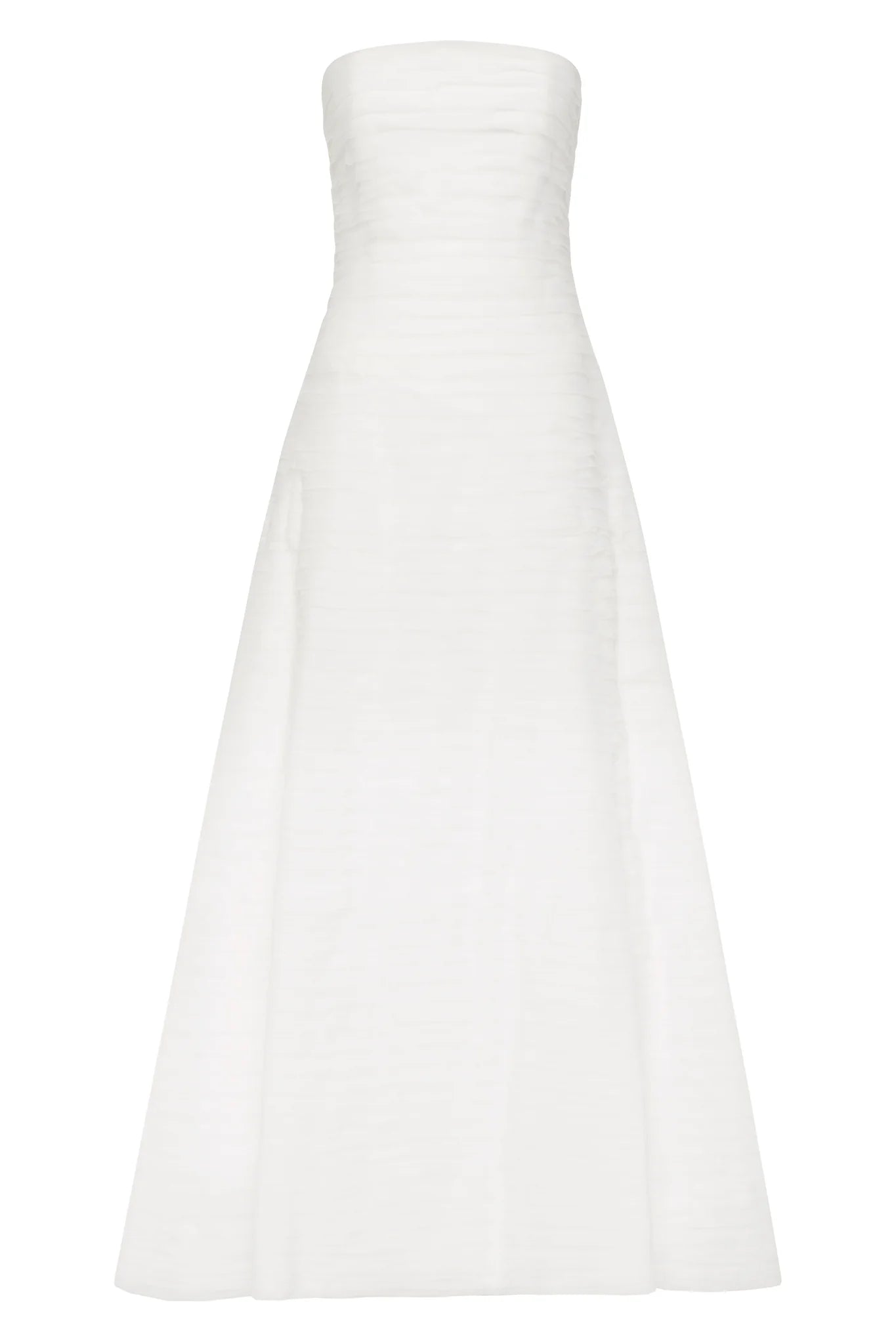 Elevate your style with the Soundscape Maxi Dress by Aje, designed to captivate every gaze. This strapless gown features a fitted bodice with internal boning for a flattering silhouette, paired with delicate raw edge frills adding a touch of effortless charm. The voluminous skirt flows gracefully, perfect for making a statement at any event. Fully lined and secured with a zip, hook, and eye closure, this dress combines comfort with elegance to ensure you look and feel stunning all day or night.