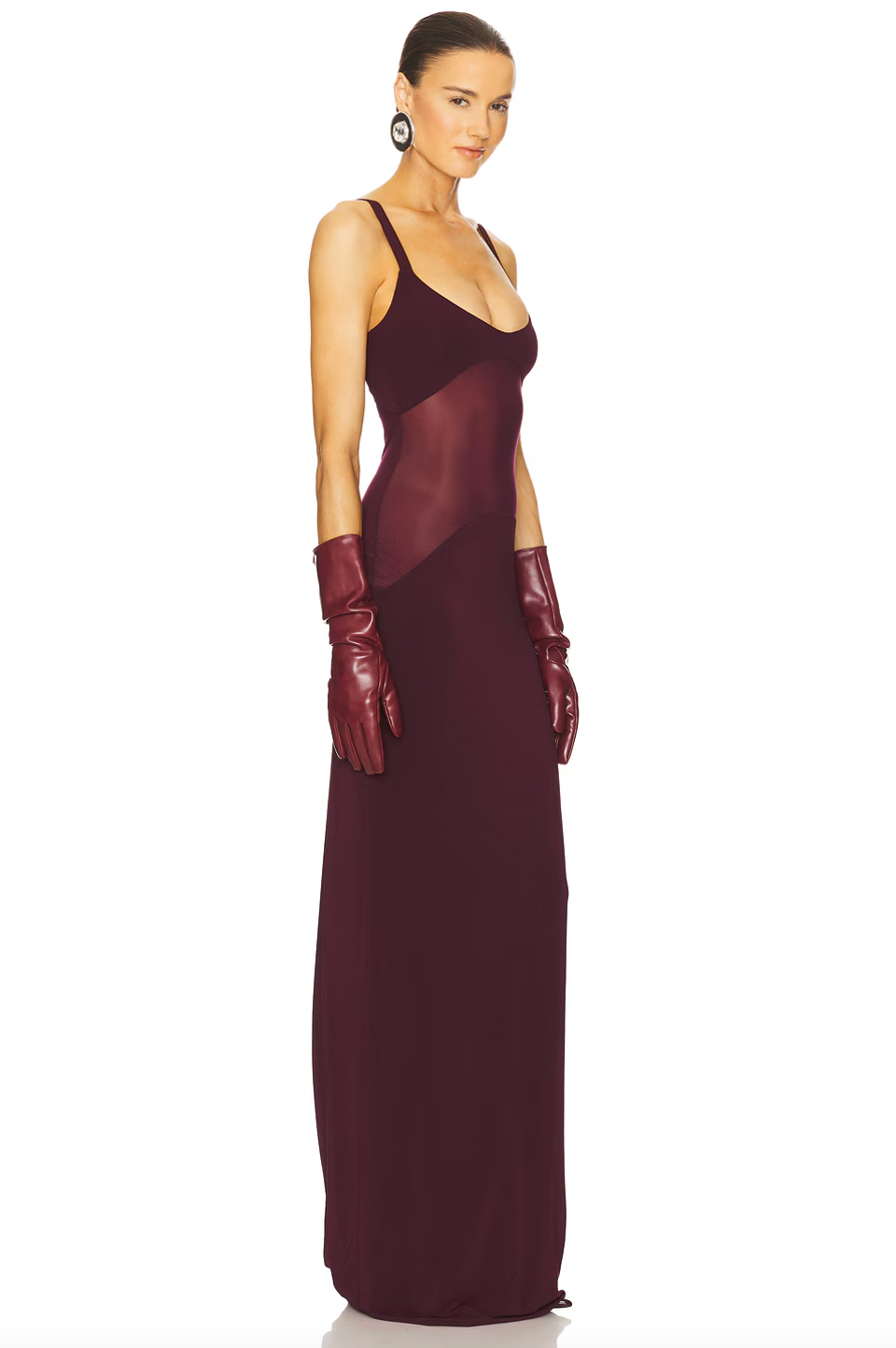 Discover ultimate elegance and comfort with the Sheer Knit Curve Maxi Dress! This stunning dress is expertly crafted from jersey fabric and features a delicate mesh panel at the bodice for a touch of sophistication. The dress is partially lined for a flattering fit and can be easily washed by hand. Elevate your wardrobe with this effortless and chic piece.