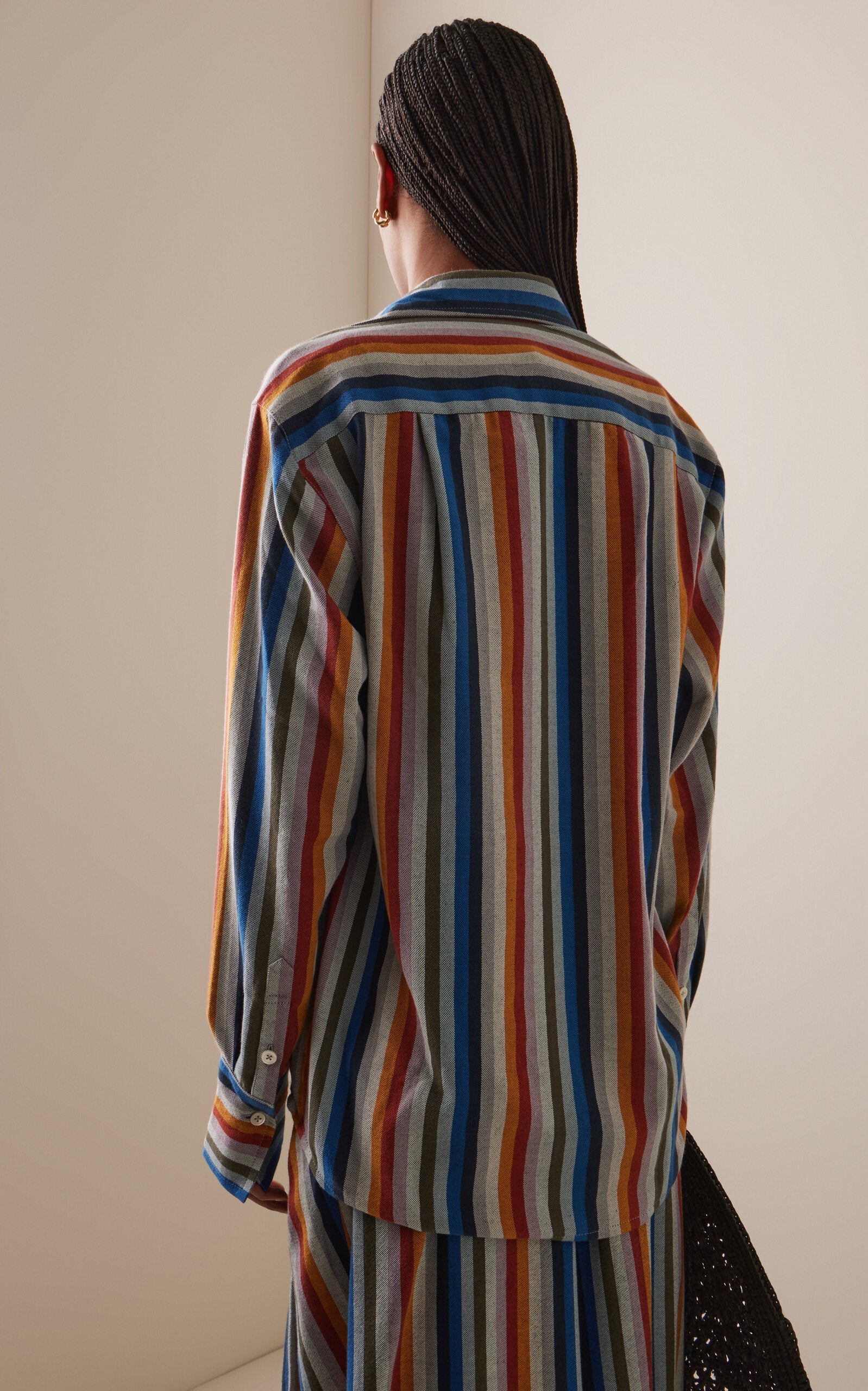 Experience timeless elegance with The French Cuff Striped Cotton Shirt by Marrakshi Life. Handwoven from premium cotton using traditional Moroccan techniques, this relaxed silhouette embodies effortless sophistication. Each piece is crafted by skilled artisans in Marrakesh, combining heritage craftsmanship with modern sensibility. Perfect for the conscious consumer, this shirt represents more than fashion—it's a commitment to sustainable practices and cultural appreciation. 