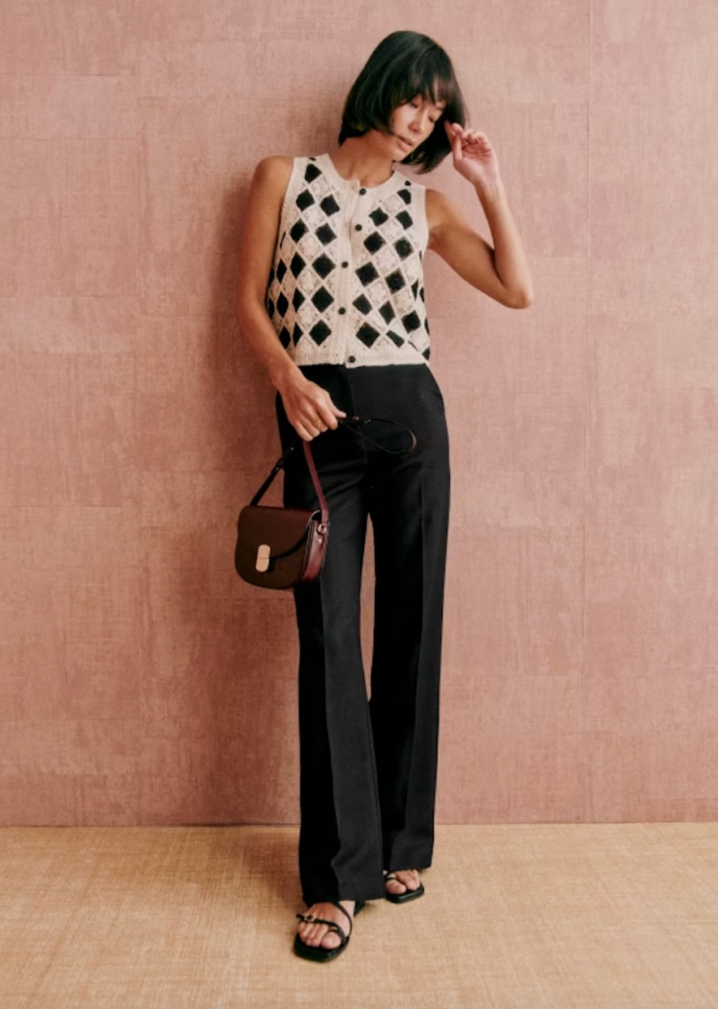 Introducing the Ron Top, a crochet top that exudes Parisian chic style. Delicate embroidery adds a touch of sophistication to this casual wear. Elevate your wardrobe with this exclusive piece, perfect for any occasion. Luxurious and tasteful, the Ron Top is a must-have for any fashion-forward individual.