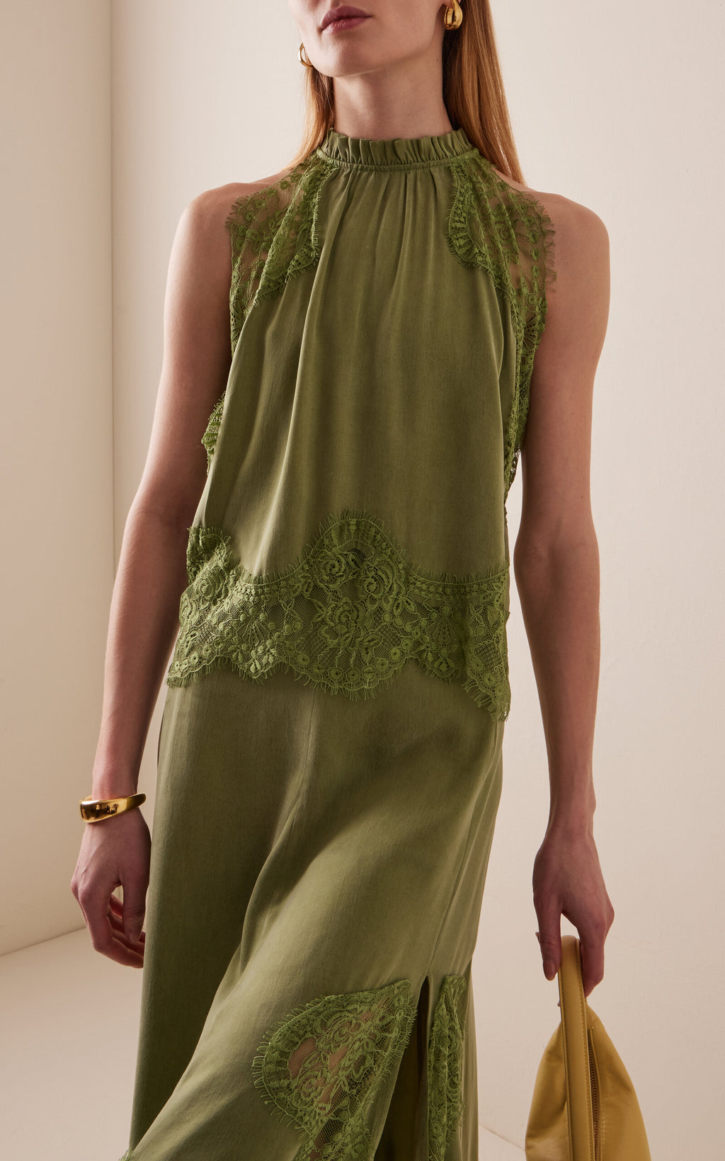 Elevate your wardrobe with the Visions Lace Top by Third Form, where delicate craftsmanship meets contemporary style. This stunning piece features intricate lace detailing that flatters your silhouette while maintaining an air of sophistication. Perfect for layering or wearing solo, it transitions effortlessly from day to evening occasions. The breathable fabric ensures comfort throughout the day, while the timeless lace design guarantees you'll reach for it again and again. 