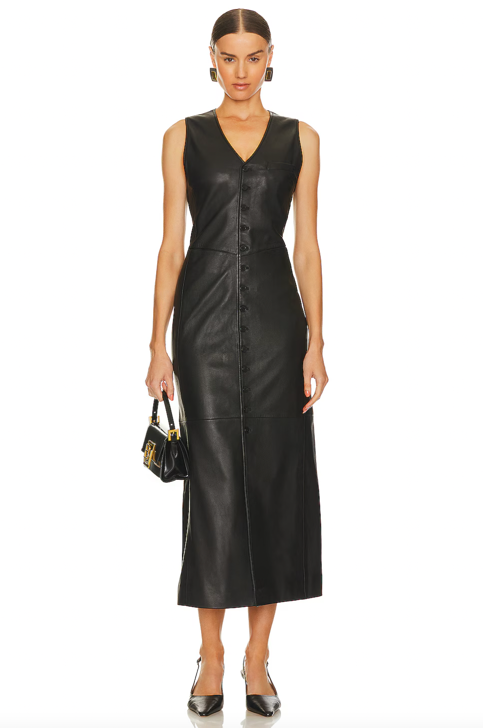 midi vest dress Leather Midi Vest Dress – Mademoiselle