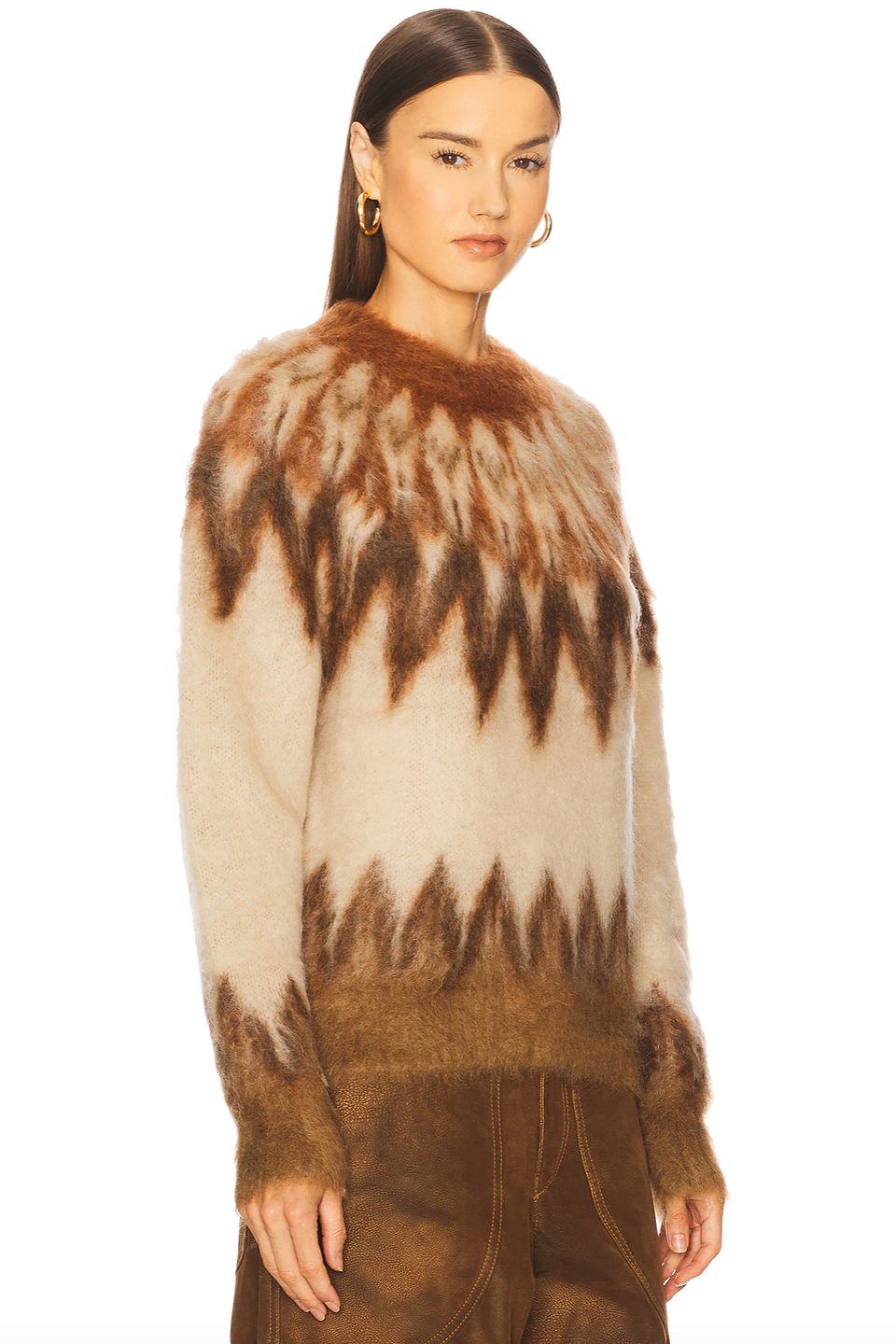 The Natania Sweater by Isabel Marant delivers effortless style with its pull-on design and flattering cropped silhouette. Crafted from midweight knit fabric, it offers the perfect balance of comfort and structure for layering or wearing solo. Ribbed trim details add a polished finish while keeping everything in place. Hand wash to maintain its quality and shape season after season. A versatile essential that transitions seamlessly from casual days to elevated evenings.