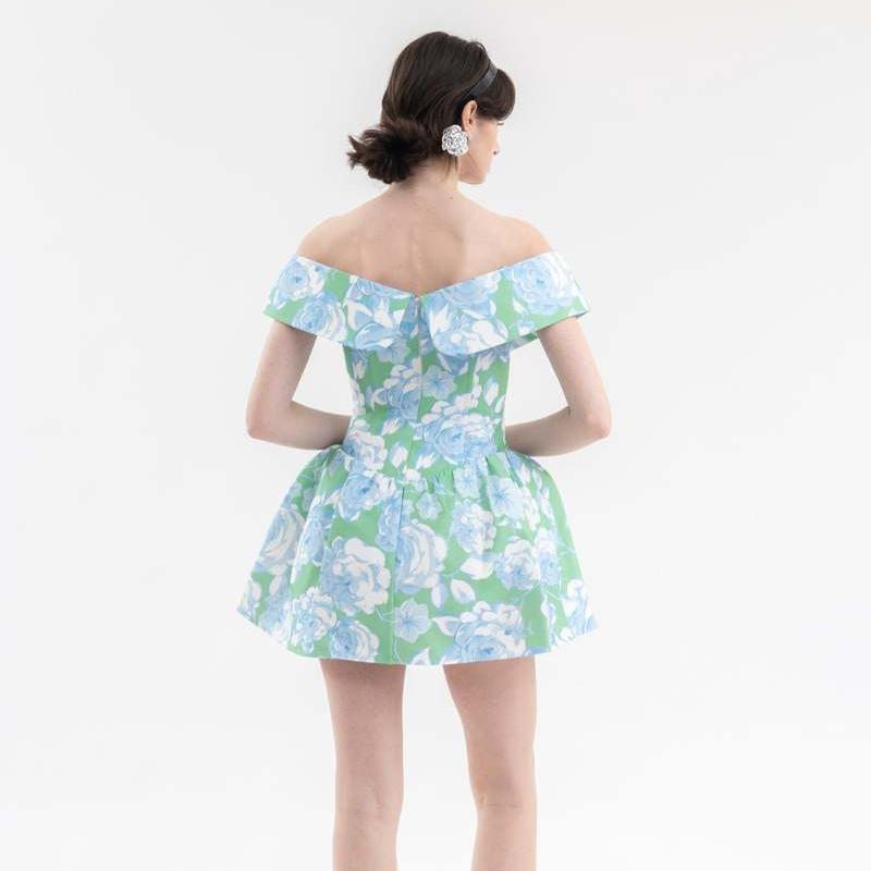 SHUSHU/TONG Off Shoulder Slim Mini Dress – Mademoiselle