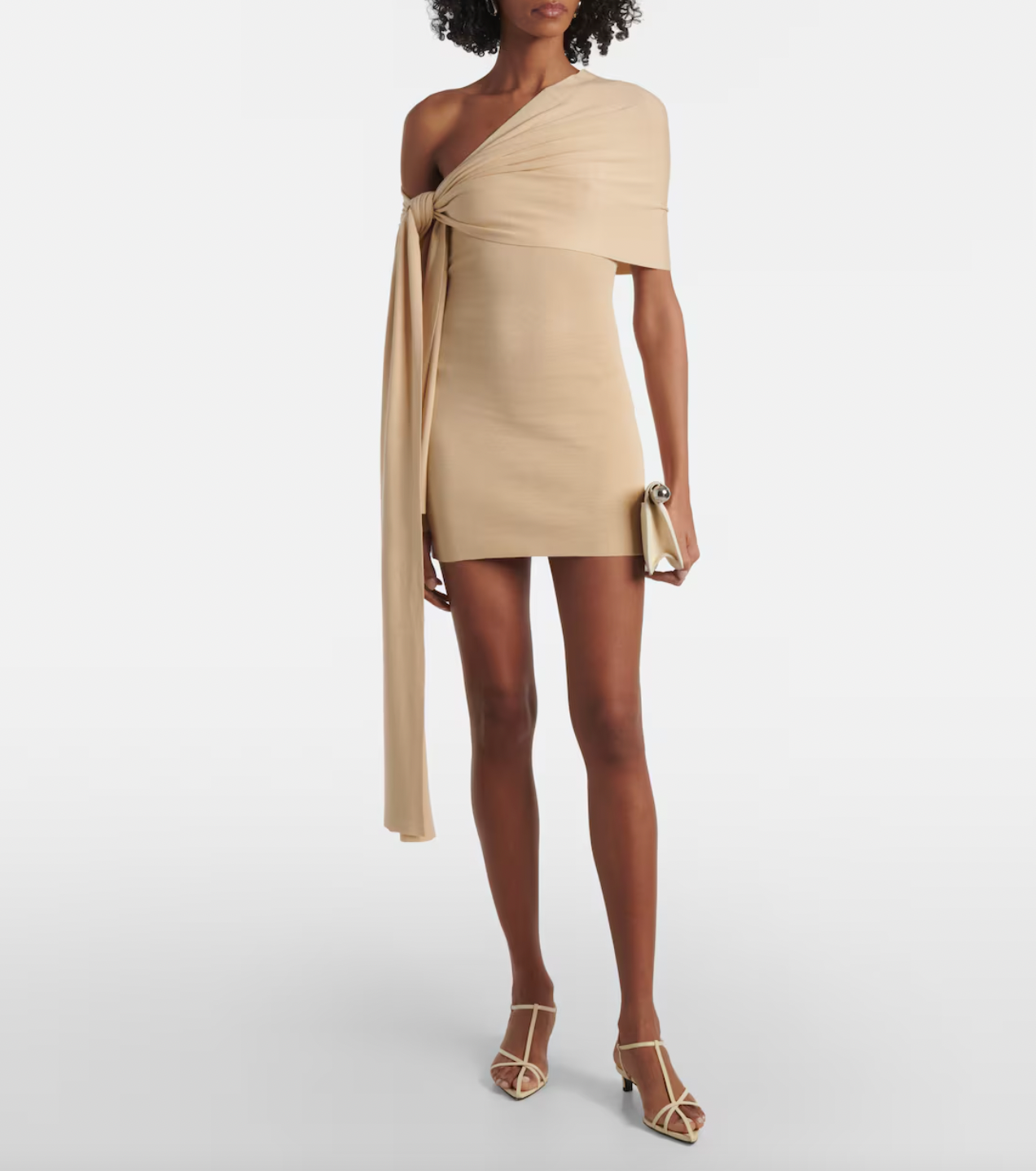 chara mini dress Chara one-shoulder silk-blend minidress – Mademoiselle