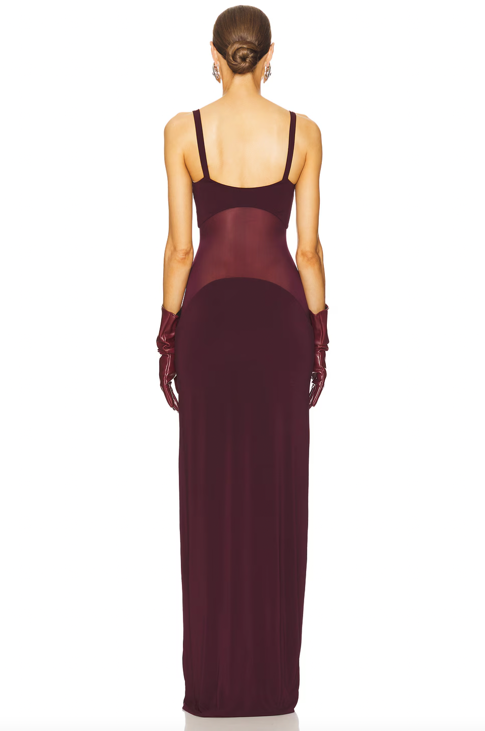 Sheer Knit Curve Maxi Dress Mademoiselle Sheer Knit Curve Maxi Dress Mademoiselle