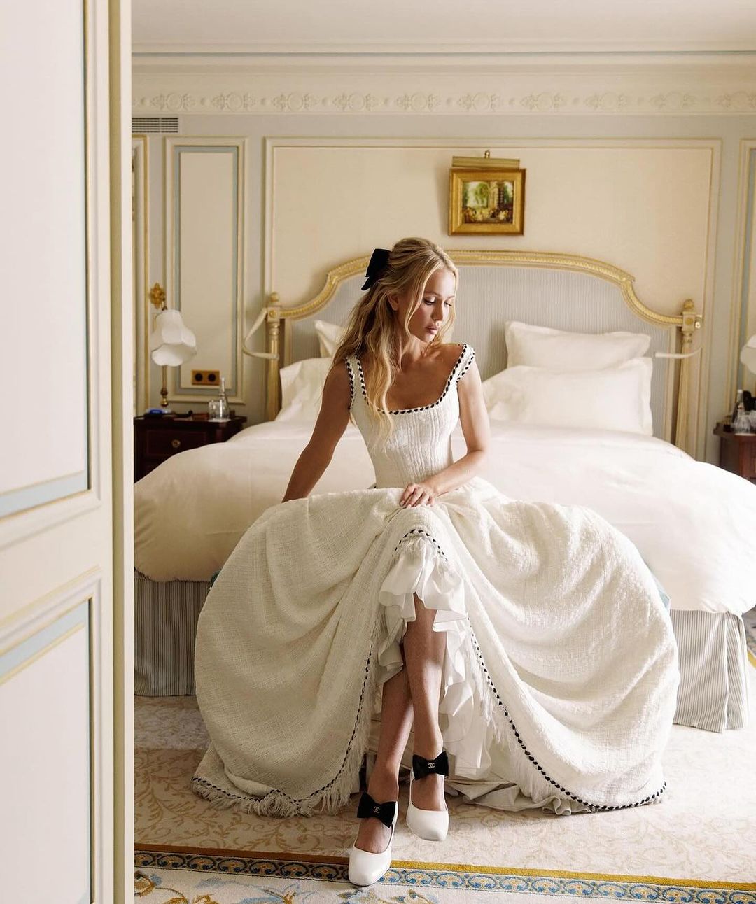 Indulge in the alluring beauty of the Angelique Gown. This exquisite bridal gown exudes elegance and sexiness with its chic parisian design and corset bodycon silhouette. The strapless neckline adds a touch of sophistication to this must-have dress for any bride.