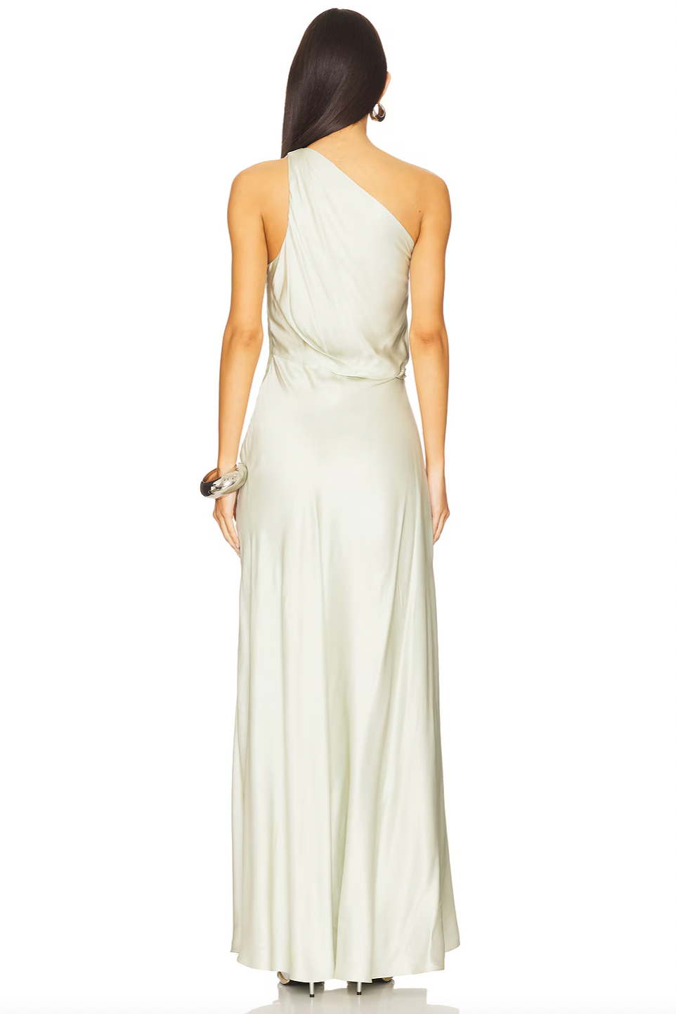 The Aster Satin One Shoulder Gown by A.L.C features a fully lined interior for optimal comfort and structure. Its hidden side zipper ensures a seamless silhouette, while the ruffled satin fabric adds sophisticated texture and movement. Perfect for formal occasions, this gown combines elegant design with practical details for a refined look.