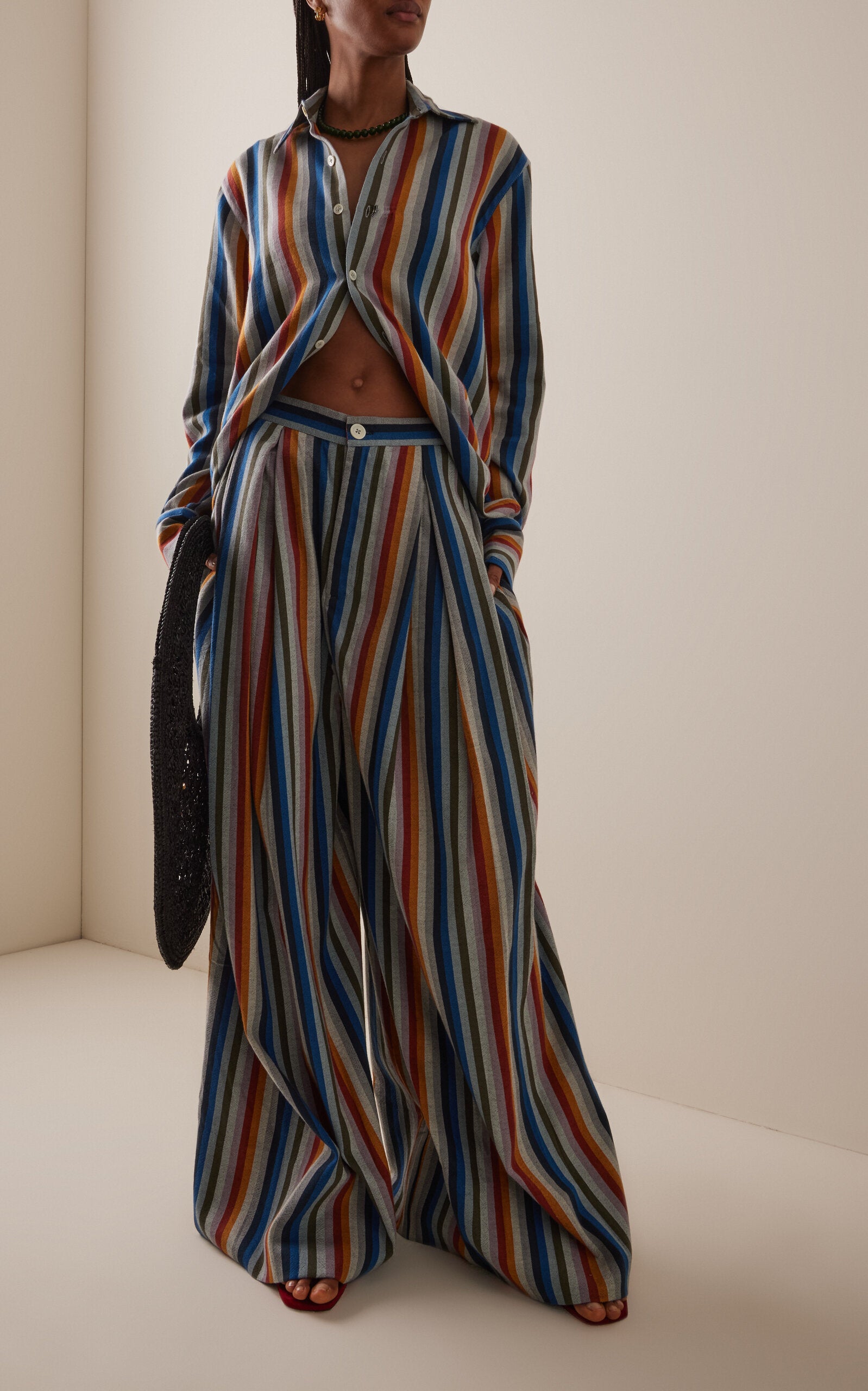 Experience timeless elegance with The French Cuff Striped Cotton Shirt by Marrakshi Life. Handwoven from premium cotton using traditional Moroccan techniques, this relaxed silhouette embodies effortless sophistication. Each piece is crafted by skilled artisans in Marrakesh, combining heritage craftsmanship with modern sensibility. Perfect for the conscious consumer, this shirt represents more than fashion—it's a commitment to sustainable practices and cultural appreciation. 