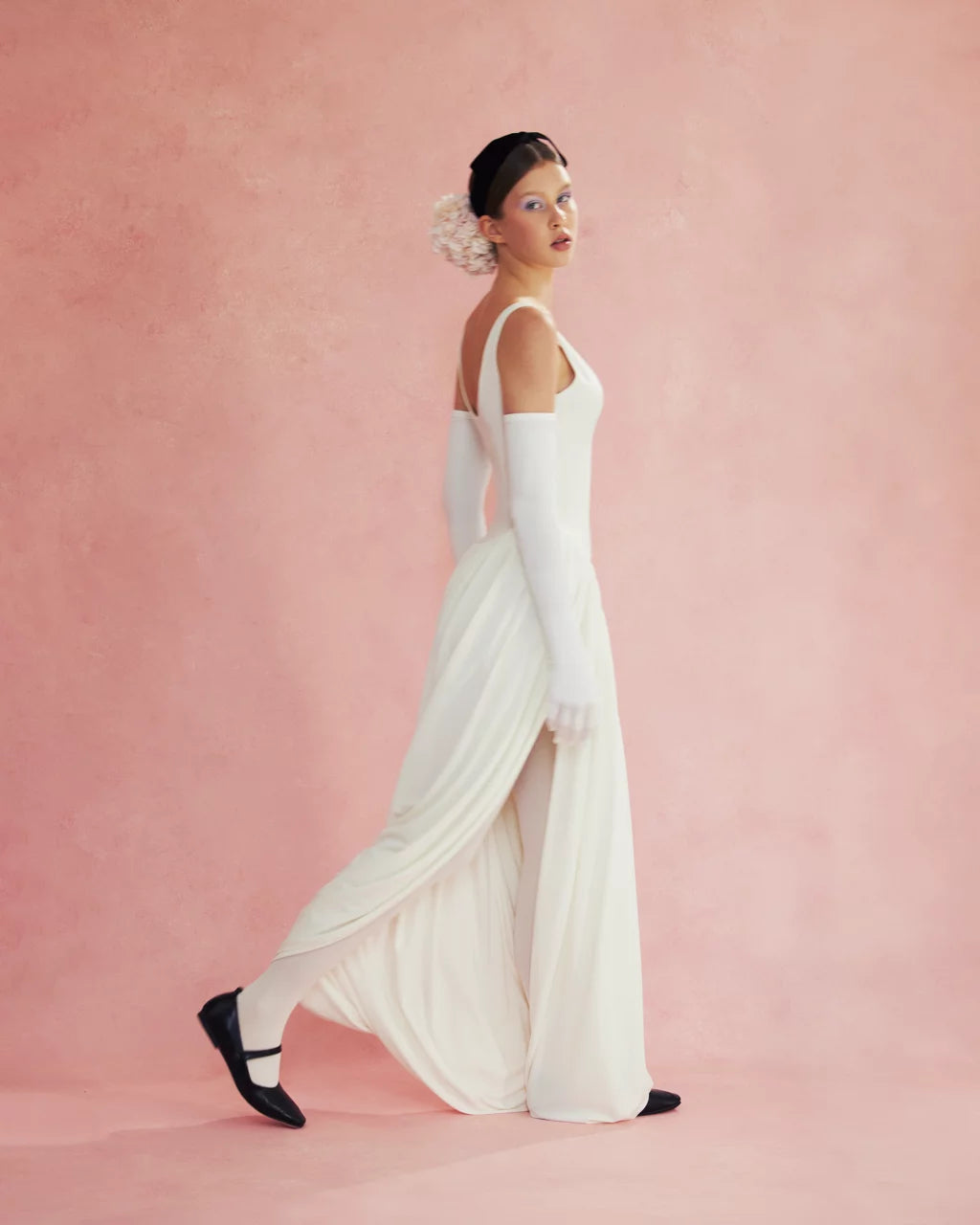 Elevate your style with the Cleopatra Maxi Dress. Accentuated thigh line and bodysuit-inspired shape create a flattering silhouette while the slit adds a touch of sultry charm. Embrace your inner queen and make a statement in this must-have piece!