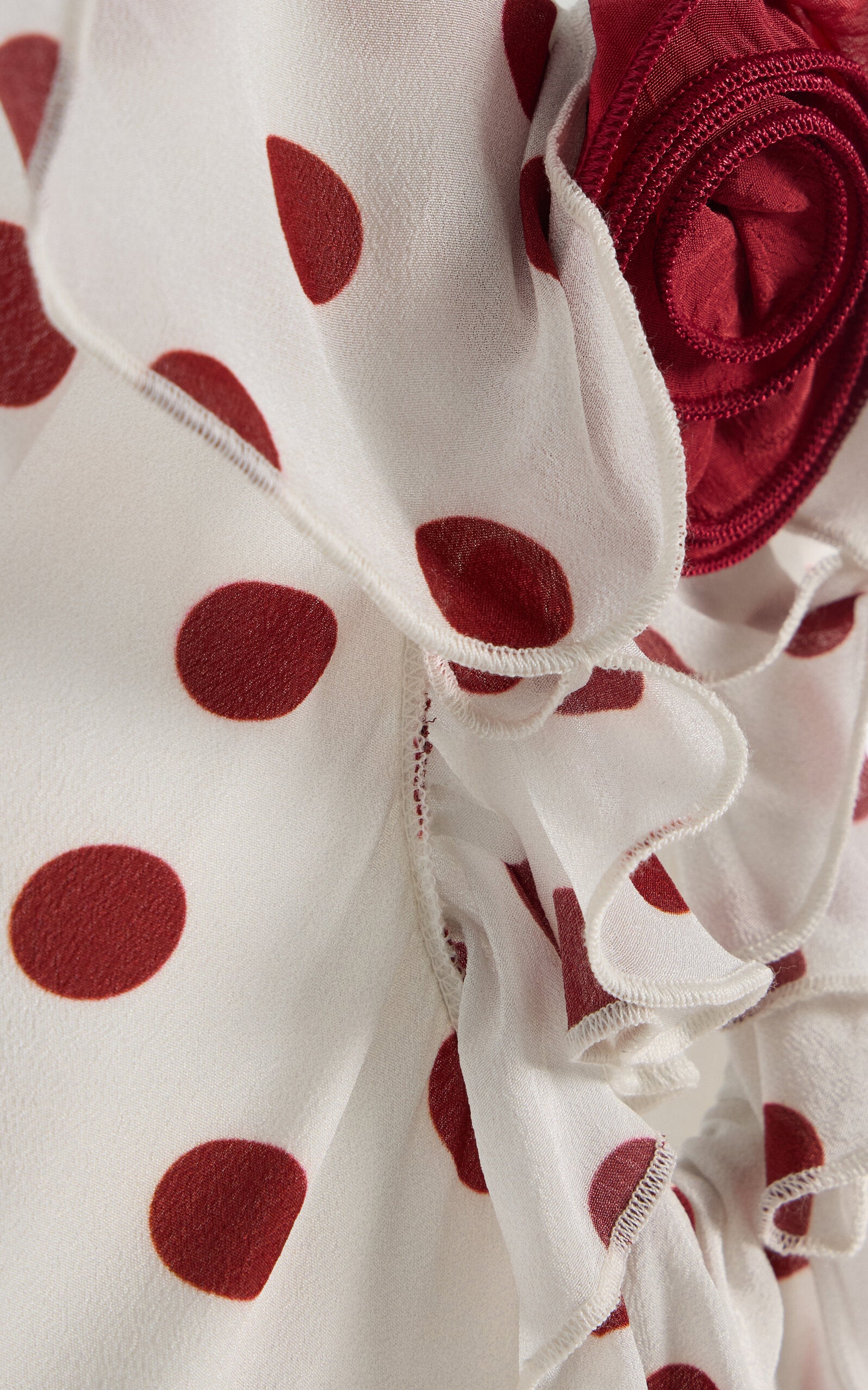 Step into timeless elegance with the Esperanza Dress by De La Vali, crafted from flowing polka-dot crepe de chine. This maxi dress combines lightweight comfort with a flattering silhouette, making it perfect for both day and evening occasions. Its classic print and graceful movement ensure you stand out with sophisticated charm wherever you go.