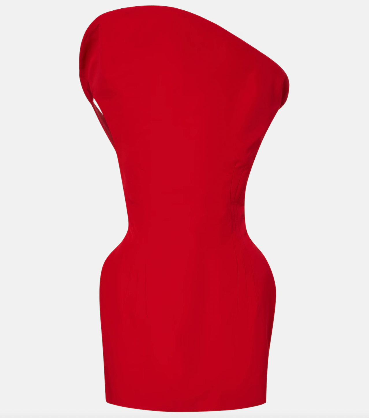 Experience bold sophistication with this minidress crafted from a lightweight cotton-blend fabric that ensures comfort and ease. Its sculptural silhouette enhances your natural shape while the asymmetrical neckline adds a modern edge. Exaggerated hips create a striking profile, making this piece perfect for those who want to stand out with confidence and style. Designed to empower, it blends artisanal craftsmanship with contemporary flair, redefining elegance for the fearless woman.