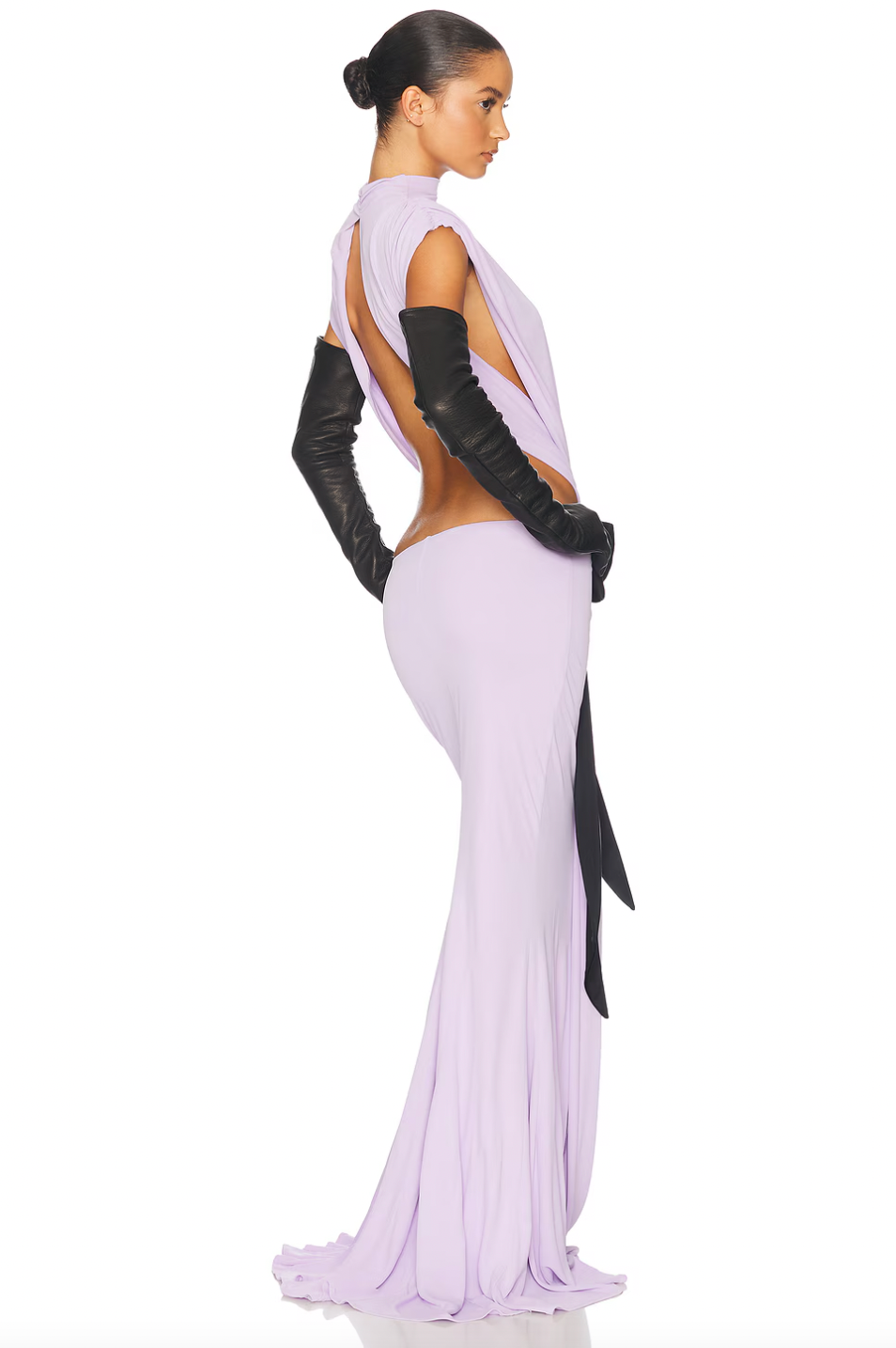 Elevate your wardrobe with The Constantina Jersey Dress With Bow, designed for effortless elegance. Made from soft jersey fabric, it features a flattering pull-on style with unique cut-out details at the back and waist for a modern touch. Partially lined for comfort, the dress is finished with a delicate satin bow that adds a hint of sophistication. Ideal for special occasions, this dress combines style and comfort perfectly, making it a versatile addition to your collection. 