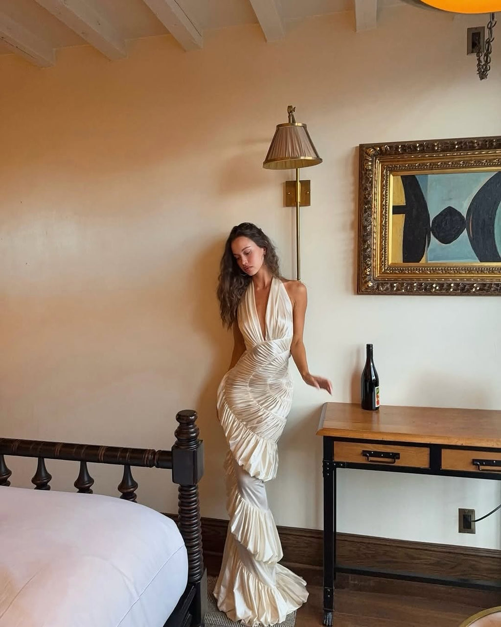 The Ammonite Gown by Datt merges sophisticated style with everyday wearability. Its luxurious soft mesh fabric creates a graceful silhouette that moves with you, while the strategic side zip eliminates the struggle of getting dressed. Paired with a dedicated bikini lining, this gown delivers the confidence of complete coverage beneath an undeniably elegant exterior. Perfect for those moments when you refuse to compromise between comfort and looking absolutely stunning.