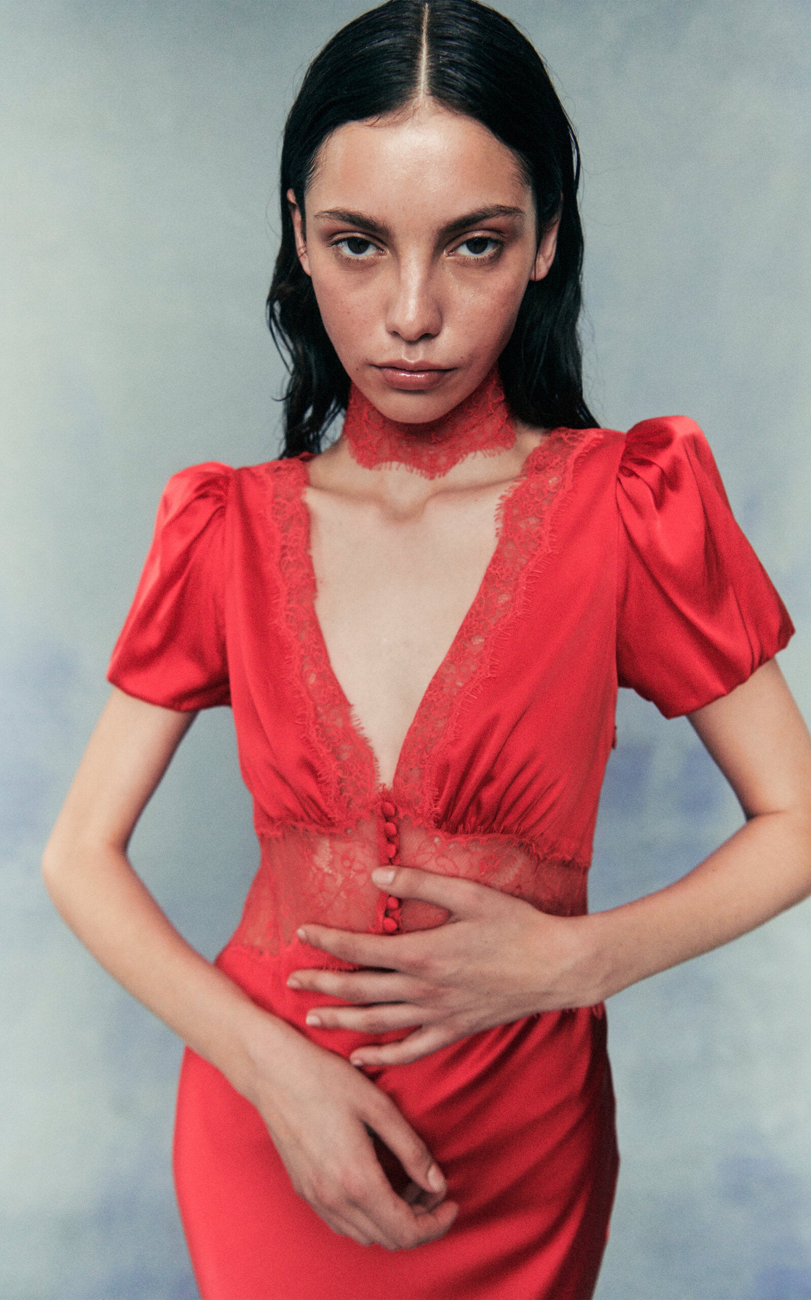 The Pavlova Maxi Dress from De La Vali embodies bold elegance with a bohemian edge. Crafted from a luxurious silk blend, it features delicate lace trimming that elevates its refined design. Its flowing silhouette moves gracefully, offering effortless confidence and making it a standout piece for any occasion. Embrace artistry and sophistication with this captivating maxi dress that honors the spirit of muse Vali Myers.