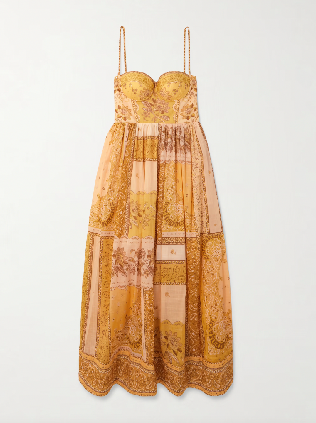 Embrace effortless elegance with this charming midi dress, featuring a vibrant bandana print on breathable cotton-voile fabric. The relaxed silhouette flatters every figure while the midi length offers versatile styling for day-to-night occasions. Perfect for warm weather adventures, casual gatherings, or weekend getaways, this piece brings playful sophistication to your wardrobe. The lightweight cotton-voile keeps you cool and comfortable, while the timeless bandana pattern adds personality and movement. 