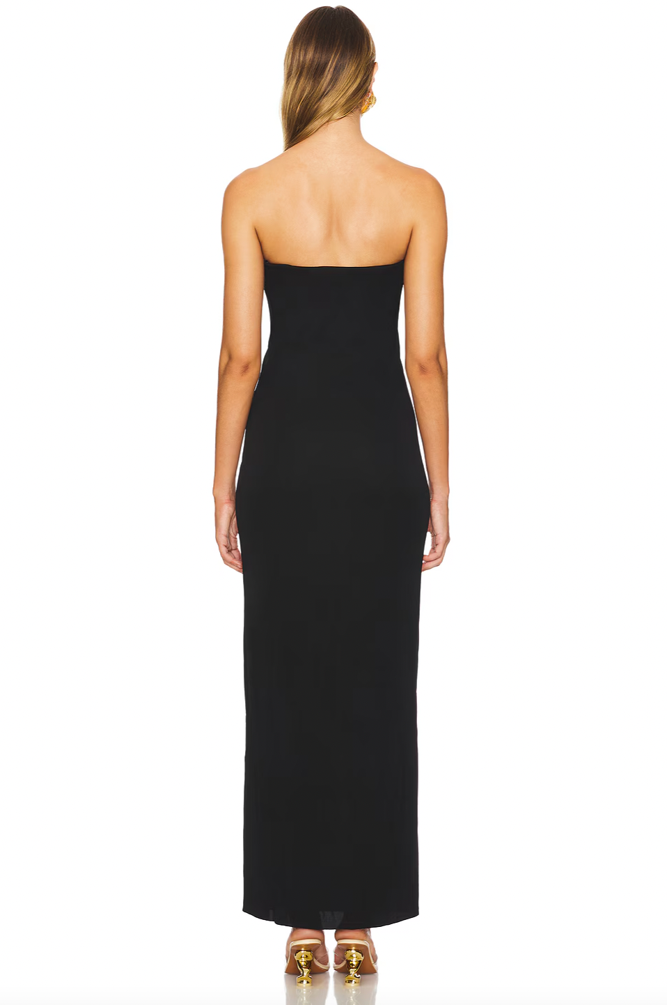 Elevate your presence with the Abril Gown, designed in smooth, silky crepe that drapes effortlessly. Its strapless bustier neckline, highlighted by delicate contrast piping, enhances your silhouette with understated elegance. Perfect for making a confident and graceful statement at any special event, this gown blends sophistication with timeless style.