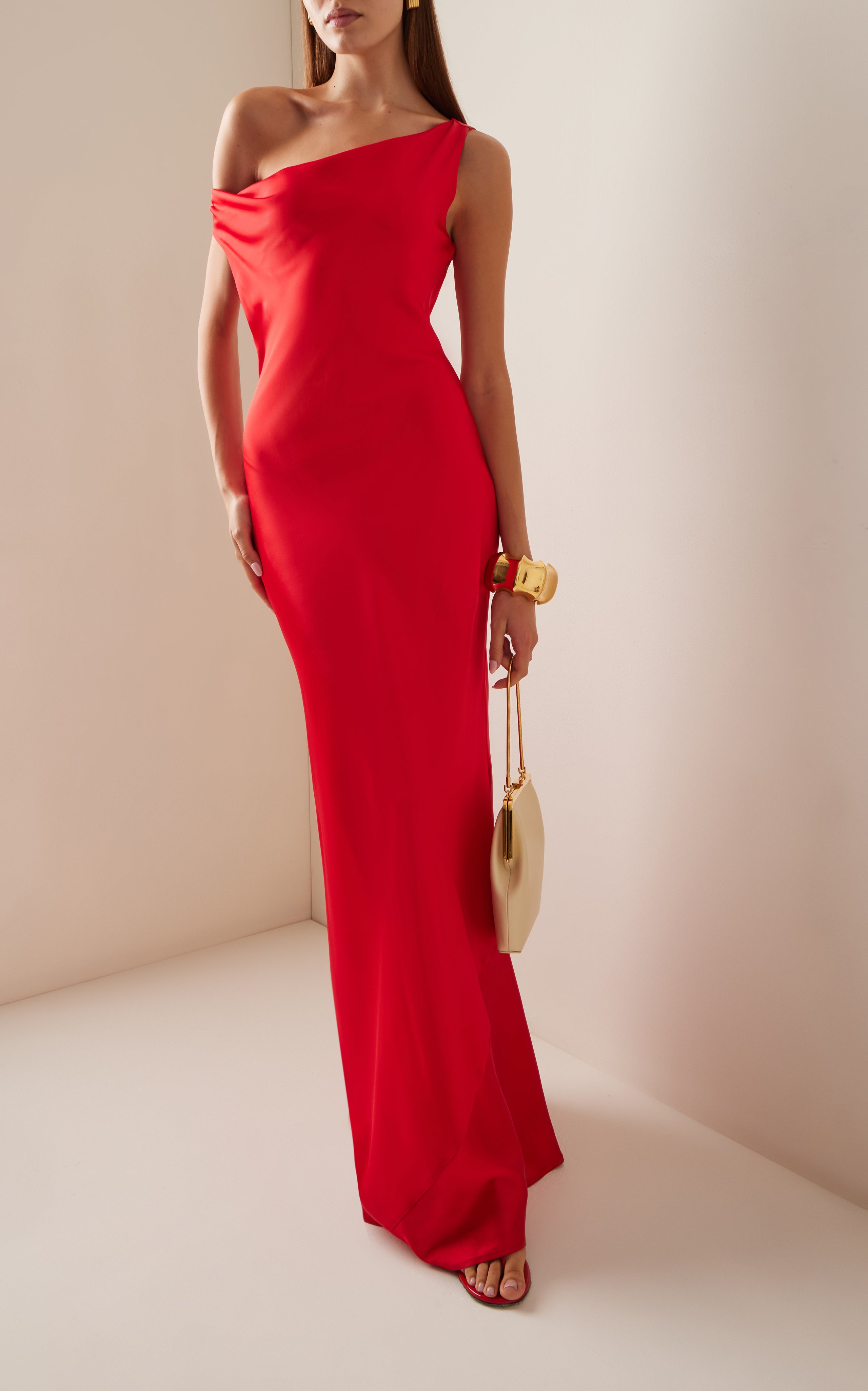staud ashanti draped satin maxi dress Ashanti Draped Satin Maxi Dress Mademoiselle