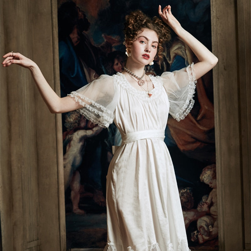 Medieval Sleepwear Medieval Nightdress Nightgown Rosamia